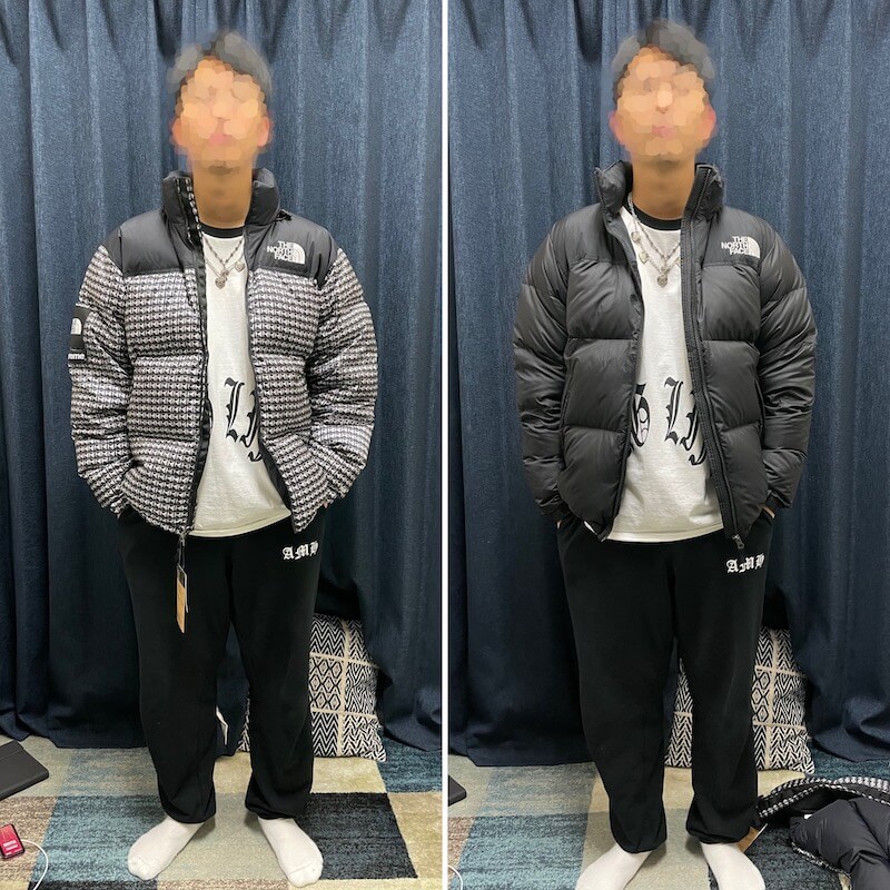 宅急便は割引特典対象! supremeノースフェイススタッズダウンLサイズ
